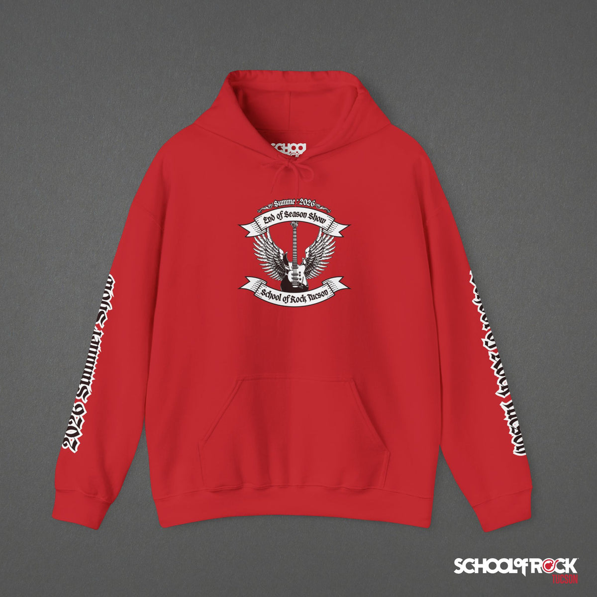 Hoodie | Front & Back with Sleeve Designs | Summer 2026 End of Season Collection