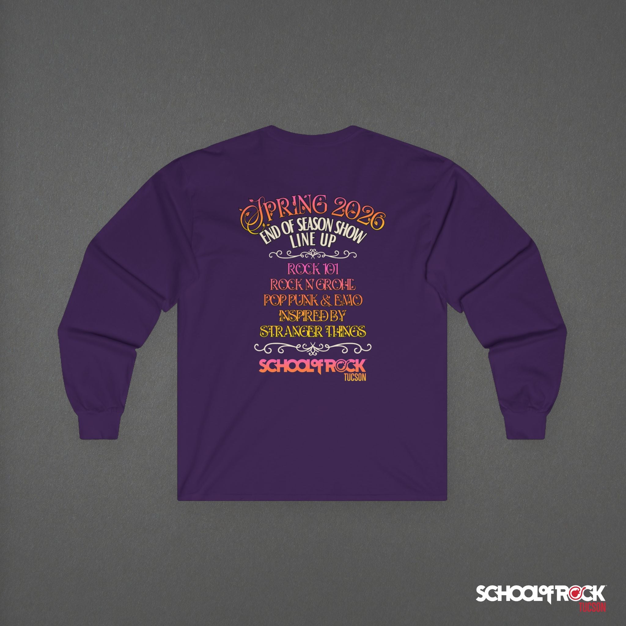 Long Sleeve Tee | Front & Back | Spring 2026 End of Season Collection