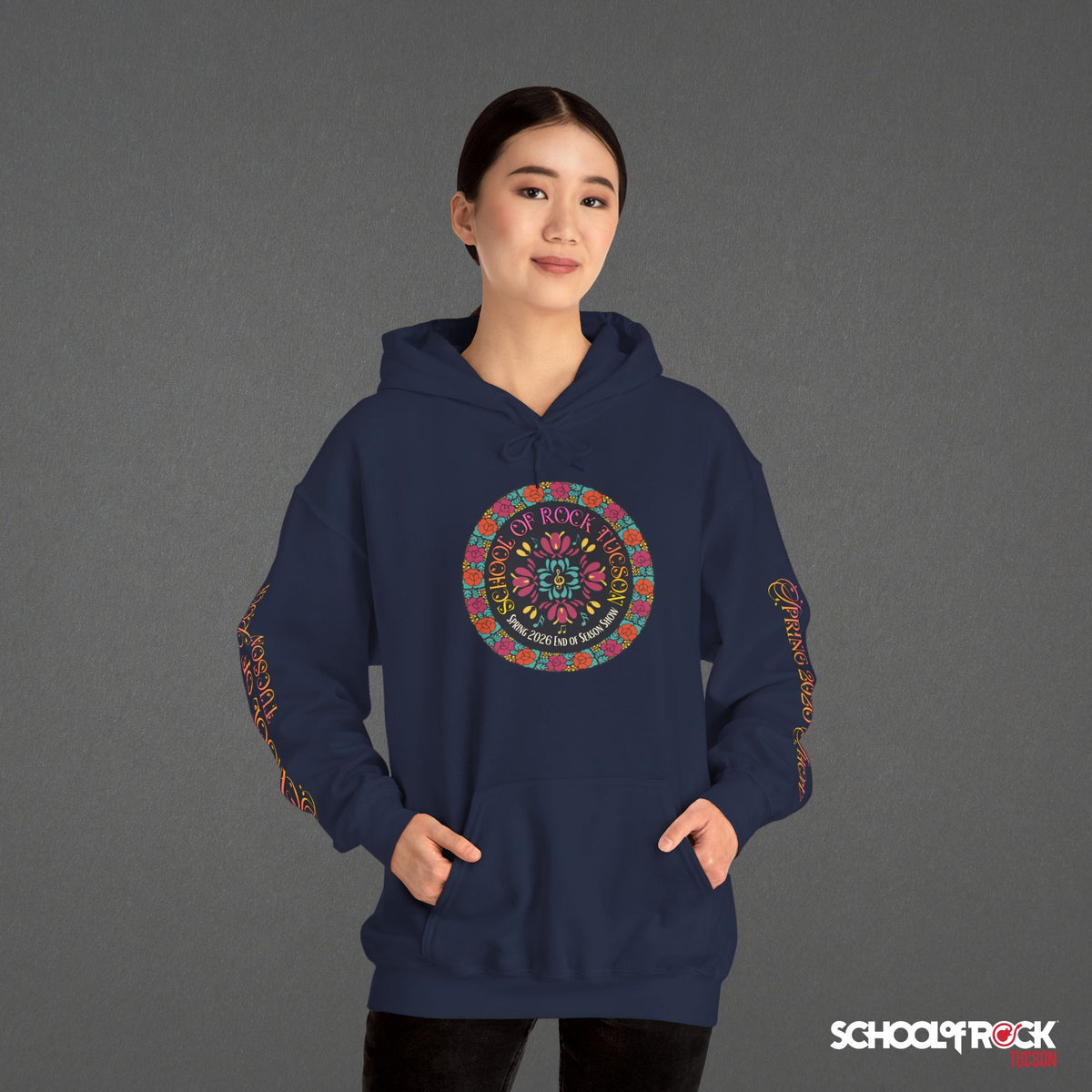 Hoodie | Front & Back with Sleeve Designs | Spring 2026 End of Season Collection