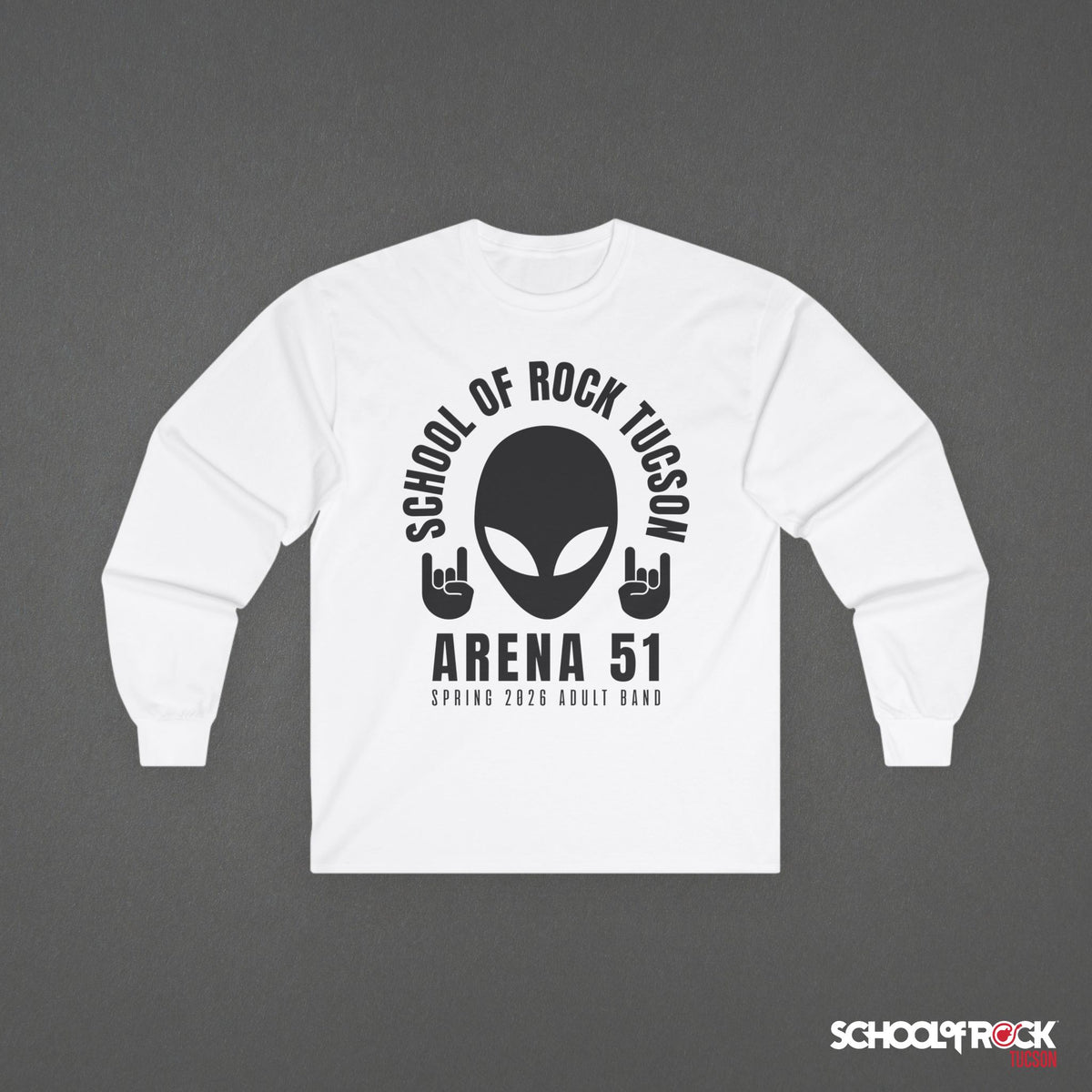 Long Sleeve | Rocker Alien Front Design Only | Adult Band Spring 2026 End of Season Collection