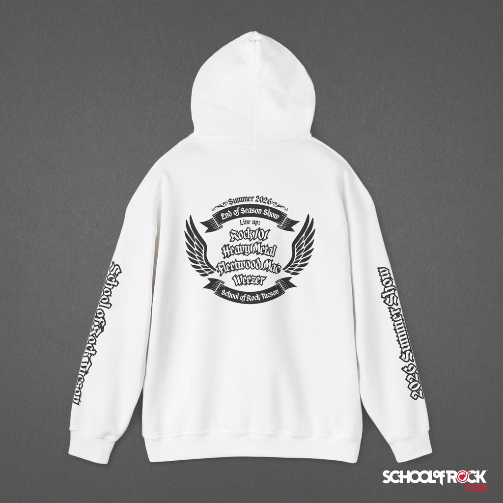 Hoodie | Front & Back with Sleeve Designs | Summer 2026 End of Season Collection