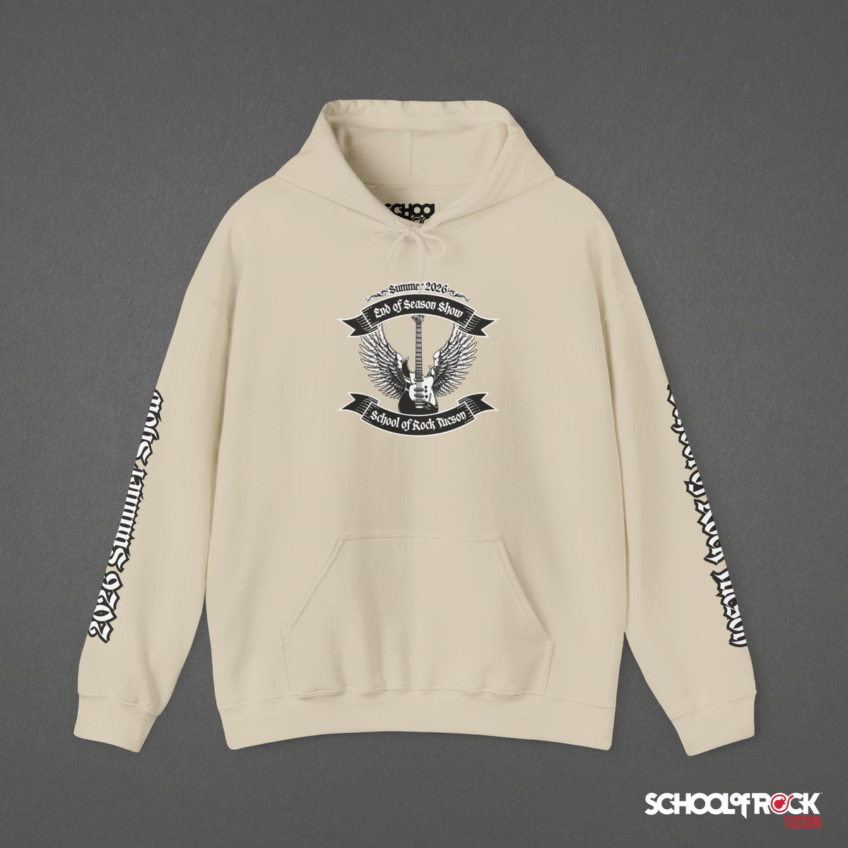 Hoodie | Front & Back with Sleeve Designs | Summer 2026 End of Season Collection