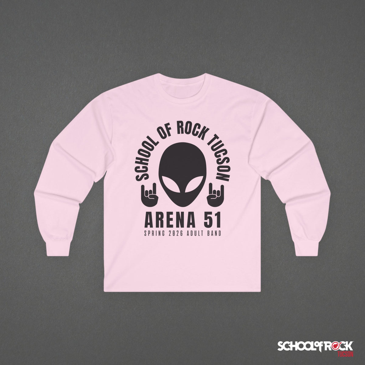 Long Sleeve | Rocker Alien Front Design Only | Adult Band Spring 2026 End of Season Collection