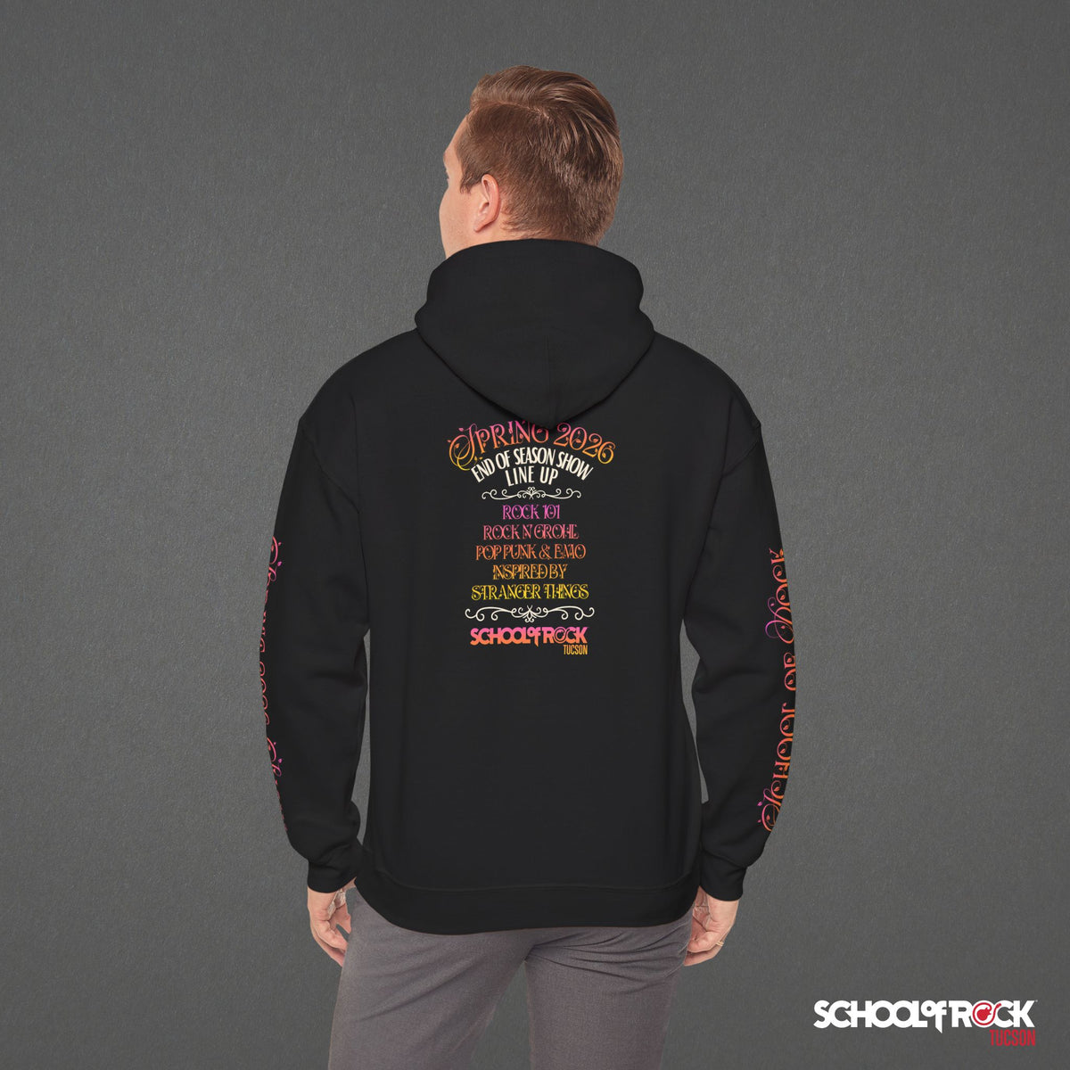 Hoodie | Front & Back with Sleeve Designs | Spring 2026 End of Season Collection
